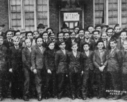 Polish refugees, residents of the Valivade settlement - candidates for the seminary in Orchard Lake in the United States, gained for the clergy in India thanks to the activities of the Polish Catholic Mission, 1945; source: Poles' Circle from Niechciały Polish refugees, residents of the Valivade settlement - candidates for the seminary in Orchard Lake in the United States, gained for the clergy in India thanks to the activities of the Polish Catholic Mission, 1945; source: Poles' Circle from Niechciały