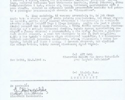 Translation of the appeal of Captain Archibald Webb – head of the Refugee Department at the Indian government – to Poles in India (page two), New Delhi, 12 October 1946; source: from the collection of Wiesław Stypuła Translation of the appeal of Captain Archibald Webb – head of the Refugee Department at the Indian government – to Poles in India (page two), New Delhi, 12 October 1946; source: from the collection of Wiesław Stypuła