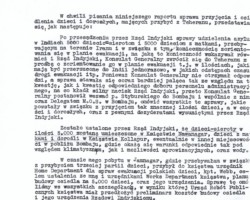 Letter from the Polish Consul General in Bombay – Eugeniusz Banasiński to the head of the Ministry of Labor and Social Welfare of the Polish government in London, reporting on the state of preparations for accepting in India further Polish refugees from the USSR (residing in Iran) and the establishment of the Malir camp for them near Karachi (page one), Bombay, 9 January 1943; source: from the collection of Wiesław Stypuła Letter from the Polish Consul General in Bombay – Eugeniusz Banasiński to the head of the Ministry of Labor and Social Welfare of the Polish government in London, reporting on the state of preparations for accepting in India further Polish refugees from the USSR (residing in Iran) and the establishment of the Malir camp for them near Karachi (page one), Bombay, 9 January 1943; source: from the collection of Wiesław Stypuła