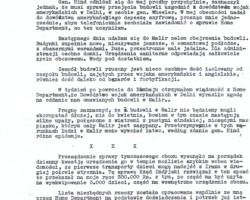 Letter from the Polish Consul General in Bombay – Eugeniusz Banasiński to the head of the Ministry of Labor and Social Welfare of the Polish government in London, reporting on the state of preparations for accepting in India further Polish refugees from the USSR (residing in Iran) and the establishment of the Malir camp for them near Karachi (page two), Bombay, 9 January 1943; source: from the collection of Wiesław Stypuła Letter from the Polish Consul General in Bombay – Eugeniusz Banasiński to the head of the Ministry of Labor and Social Welfare of the Polish government in London, reporting on the state of preparations for accepting in India further Polish refugees from the USSR (residing in Iran) and the establishment of the Malir camp for them near Karachi (page two), Bombay, 9 January 1943; source: from the collection of Wiesław Stypuła