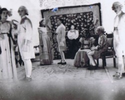 Children's show "Cinderella" directed by Janina Dobrostańska, Balachadi, 1945; source: from the collection of Wiesław Stypuła Children's show "Cinderella" directed by Janina Dobrostańska, Balachadi, 1945; source: from the collection of Wiesław Stypuła