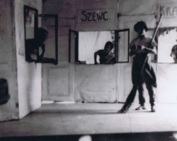 Models for scenes from the spectacle "Cinderella" directed by Janina Dobrostańska, Balachadi, 1945; source: from the collection of Wiesław Stypuła Models for scenes from the spectacle "Cinderella" directed by Janina Dobrostańska, Balachadi, 1945; source: from the collection of Wiesław Stypuła