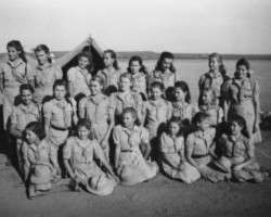 Camp of the girl scout troop from Balachadi; source: Poles Association from India Camp of the girl scout troop from Balachadi; source: Poles Association from India