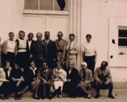Leaders and caregivers of the first evacuation transport of Polish children from Ashgabat to India, first from the left in the first row – Hanka Ordonówna, Mashhad, spring 1942; source: from the collection of Wiesław Stypuła Leaders and caregivers of the first evacuation transport of Polish children from Ashgabat to India, first from the left in the first row – Hanka Ordonówna, Mashhad, spring 1942; source: from the collection of Wiesław Stypuła