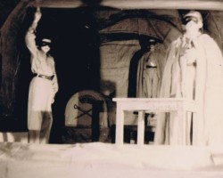 "The Conspirators' Oath" - a staging of "Kordian" prepared by first-grade secondary school students, Balachadi, 1946; source: from the collection of Wiesław Stypuła "The Conspirators' Oath" - a staging of "Kordian" prepared by first-grade secondary school students, Balachadi, 1946; source: from the collection of Wiesław Stypuła