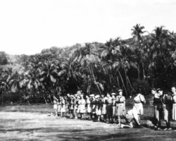 Polish scouts from Valivadead on the shores of the Arabian Sea, Ratnagiri, 1945; source: Poles from India Association Polish scouts from Valivadead on the shores of the Arabian Sea, Ratnagiri, 1945; source: Poles from India Association