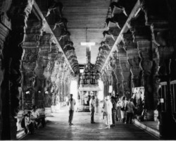 Polish refugees, residents of the Valivade settlement on a trip, during a visit to the colonnade in the Shiva temple, Madura, 1946; source: Poles from India Association Polish refugees, residents of the Valivade settlement on a trip, during a visit to the colonnade in the Shiva temple, Madura, 1946; source: Poles from India Association
