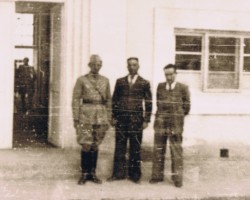 On the way from the USSR - from the left: Vice-Consul of the Republic of Poland in Bombay – Tadeusz Lisiecki, head of the first evacuation transport of Polish children from the USSR, from the orphanage in Ashgabat to India, together with Henryk Hadała responsible for provisions during the journey and Dr. Jan Konarski responsible for the health of people in transport, Mashhad, 1942; source: from the collection of Wiesław Stypuła On the way from the USSR - from the left: Vice-Consul of the Republic of Poland in Bombay – Tadeusz Lisiecki, head of the first evacuation transport of Polish children from the USSR, from the orphanage in Ashgabat to India, together with Henryk Hadała responsible for provisions during the journey and Dr. Jan Konarski responsible for the health of people in transport, Mashhad, 1942; source: from the collection of Wiesław Stypuła