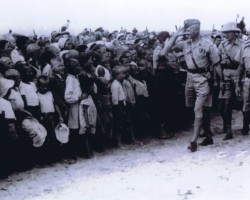 General Władysław Anders during a visit to Polish children, USSR, 1942; source: from the collection of Wiesław Stypuła General Władysław Anders during a visit to Polish children, USSR, 1942; source: from the collection of Wiesław Stypuła