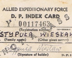 Wiesław Stypuła's identification card from the India-Poland route, 1948; source: from Wiesław Stypuła's collection Wiesław Stypuła's identification card from the India-Poland route, 1948; source: from Wiesław Stypuła's collection