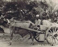 An Indian water carrier in the Polish refugee settlement in Valivade; source: private collection of Jerzy Szczawiński An Indian water carrier in the Polish refugee settlement in Valivade; source: private collection of Jerzy Szczawiński