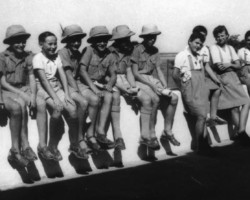 Students on the school wall, Balachadi, 1944, source: Poles from India Association Students on the school wall, Balachadi, 1944, source: Poles from India Association
