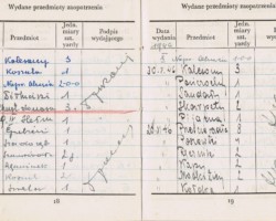Pages of a refugee booklet issued for Wiesław Stypuła by the Delegation of the Ministry of Labor and Social Welfare in Bombay, April 1, 1944; source: from Wiesław Stypuła's collection Pages of a refugee booklet issued for Wiesław Stypuła by the Delegation of the Ministry of Labor and Social Welfare in Bombay, April 1, 1944; source: from Wiesław Stypuła's collection