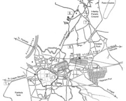 General plan of the city of Kolhapur, near which a settlement for Polish refugees was built in Valivade; source: Poles from India Association General plan of the city of Kolhapur, near which a settlement for Polish refugees was built in Valivade; source: Poles from India Association