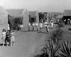 The main street of the Polish settlement in Valivade; source: Poles from India Association The main street of the Polish settlement in Valivade; source: Poles from India Association