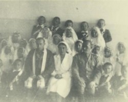 Polish children with guardians in Iranian Mashhad - a staging point for many land transports of former exiles evacuated from the Soviet Union to Iran (children and adults), including the first expeditions with Polish orphans to India; source: Kresy-Siberia Foundation Polish children with guardians in Iranian Mashhad - a staging point for many land transports of former exiles evacuated from the Soviet Union to Iran (children and adults), including the first expeditions with Polish orphans to India; source: Kresy-Siberia Foundation