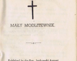 The first page of the prayer book used by the residents of the Balachadi settlement; source: from the collection of Wiesław Stypuła The first page of the prayer book used by the residents of the Balachadi settlement; source: from the collection of Wiesław Stypuła