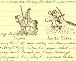 Pages of a handwritten history textbook from a printed original - property of Stanisław Polak who stayed in Balachadi; source: from the collection of Wiesław Stypuła Pages of a handwritten history textbook from a printed original - property of Stanisław Polak who stayed in Balachadi; source: from the collection of Wiesław Stypuła