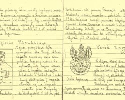 Pages of a handwritten history textbook from a printed original - property of Stanisław Polak who stayed in Balachadi; source: from the collection of Wiesław Stypuła Pages of a handwritten history textbook from a printed original - property of Stanisław Polak who stayed in Balachadi; source: from the collection of Wiesław Stypuła