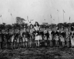 Scout troop from Valivade; source: Poles from India Association Scout troop from Valivade; source: Poles from India Association
