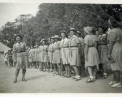 Polish Girl Scouts in a transit camp near Karachi; source: Poles from India Association Polish Girl Scouts in a transit camp near Karachi; source: Poles from India Association