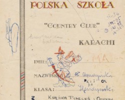 Cover of the book of scout orders and briefings created by Andrzej Jan Chendyński from the Country Club transit camp near Karachi; source: from the collection of Wiesław Stypuła Cover of the book of scout orders and briefings created by Andrzej Jan Chendyński from the Country Club transit camp near Karachi; source: from the collection of Wiesław Stypuła