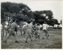 Young Polish refugees from the Soviet Union to India, organized into scout teams and troops in camps near Karachi; source: Poles from India Association Young Polish refugees from the Soviet Union to India, organized into scout teams and troops in camps near Karachi; source: Poles from India Association
