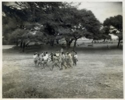 Young Polish refugees from the Soviet Union to India, organized into scout teams and troops in camps near Karachi; source: Poles from India Association Young Polish refugees from the Soviet Union to India, organized into scout teams and troops in camps near Karachi; source: Poles from India Association