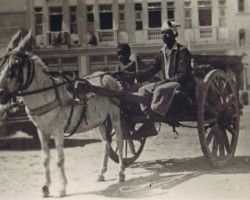 A street in Karachi - a city next to which two temporary camps for Polish refugees were established (Malir and Country Club) and one of the places where Polish youth studying in convents were temporarily educated, 1944; source: private collection of Jerzy Szczawiński A street in Karachi - a city next to which two temporary camps for Polish refugees were established (Malir and Country Club) and one of the places where Polish youth studying in convents were temporarily educated, 1944; source: private collection of Jerzy Szczawiński